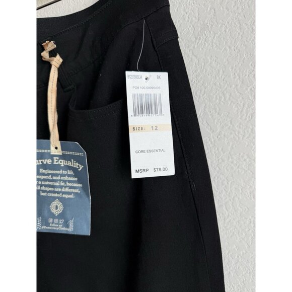 Democracy Women’s AB Solution Itty Bitty Bootcut Jeans Black Size 12 NEW Stretch - Picture 8 of 13